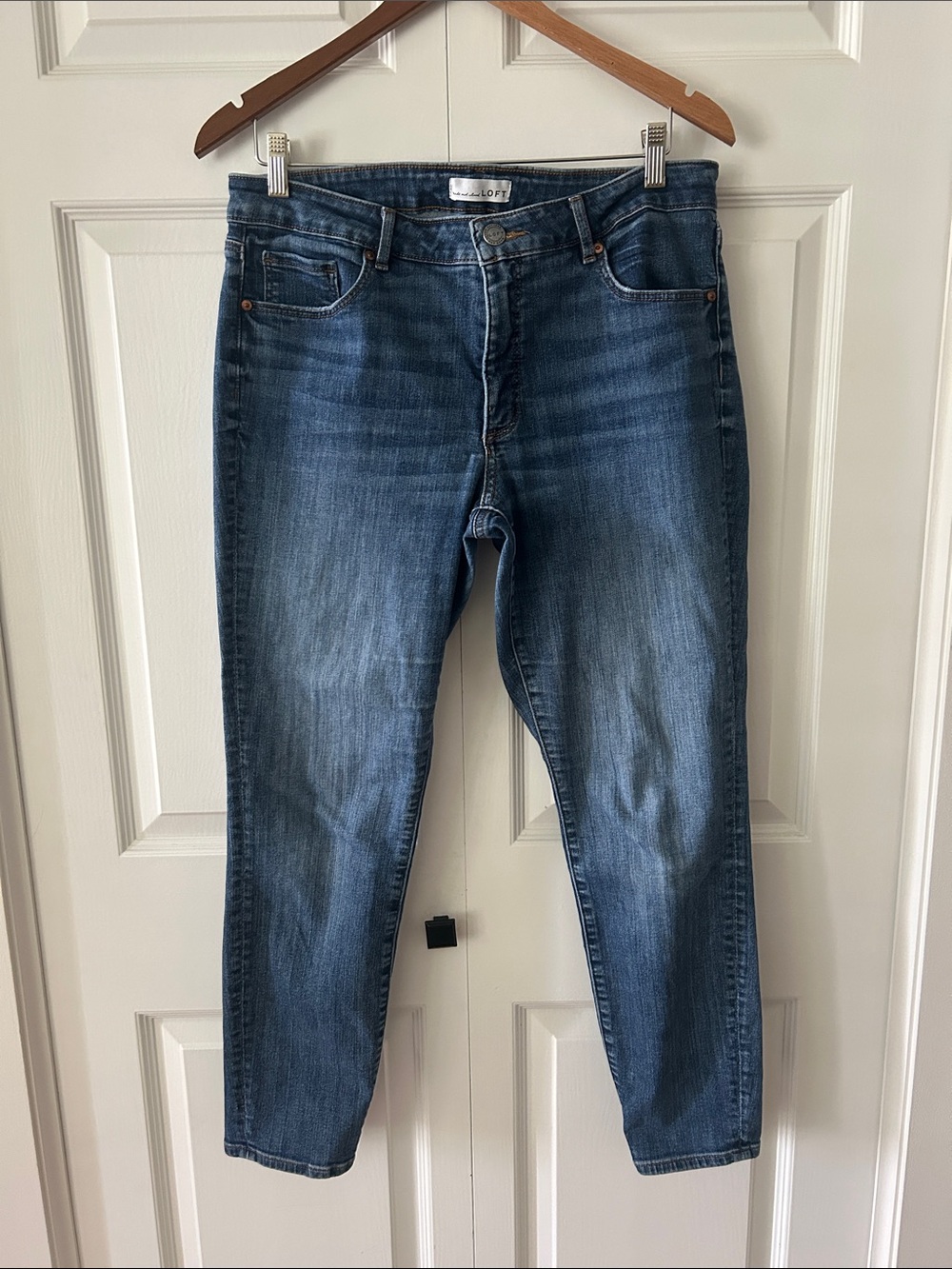 Loft Curvy Skinny Ankle Jeans Sz 12